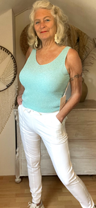 Bluette top met lurex draadje