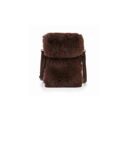 Cross body tas met bont