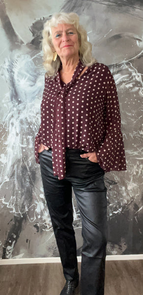 Fashion trends stippen blouse