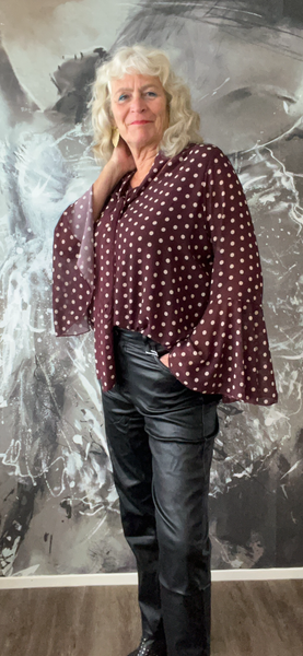 Fashion trends stippen blouse