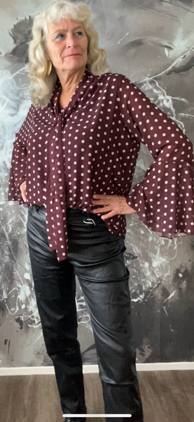 Fashion trends stippen blouse