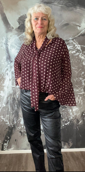 Fashion trends stippen blouse