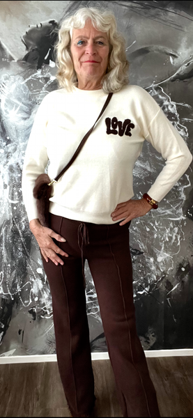 Fashion trend comfi broek bruin