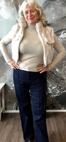 Bluette body warmer beige