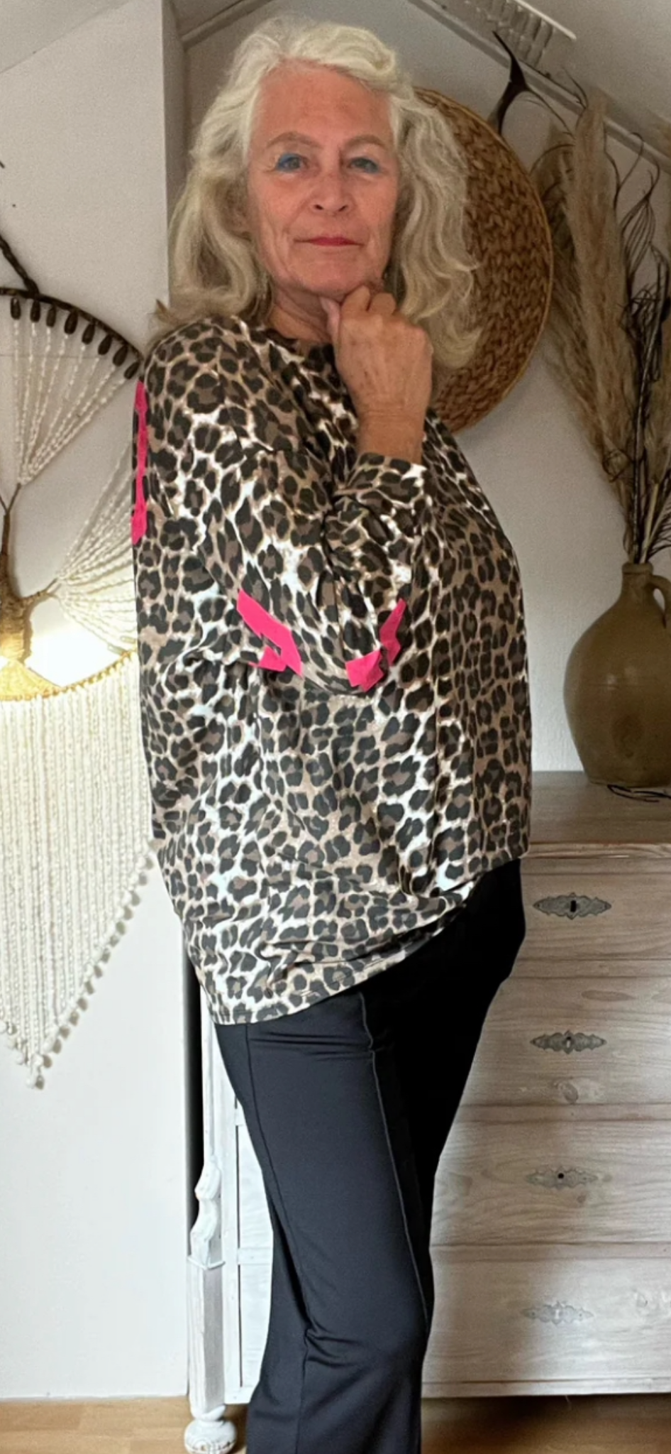 Xuna top met print