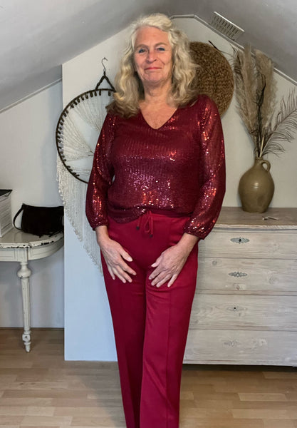 Ambika georgeanne bordeaux broek