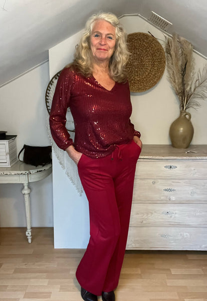 Ambika georgeanne bordeaux broek