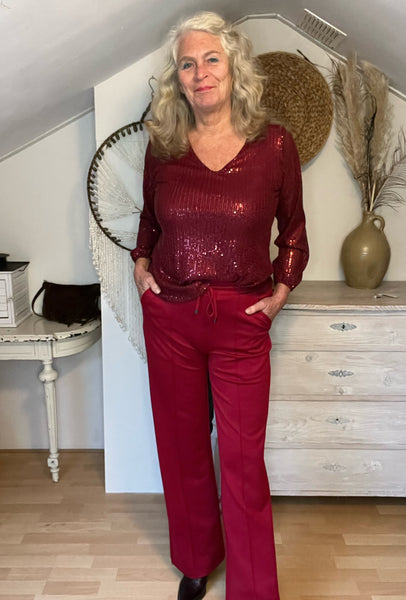 Ambika georgeanne bordeaux broek