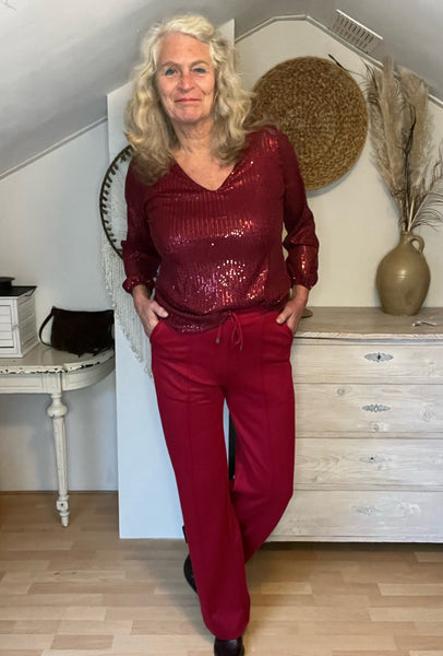 Ambika georgeanne bordeaux broek