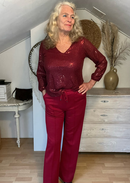 Ambika georgeanne bordeaux broek