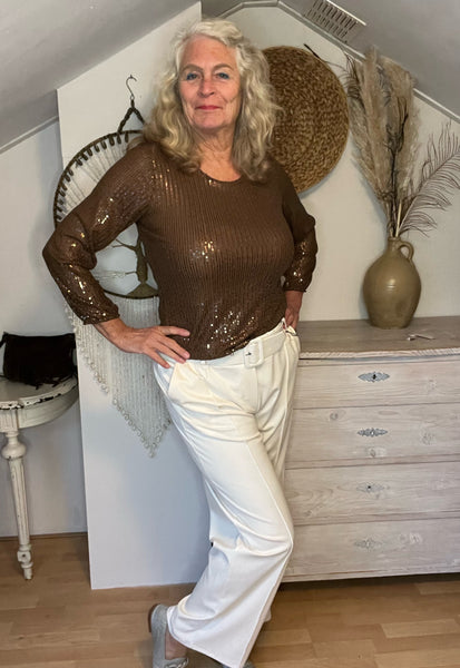 Ambika georgeanne top met strass steentje