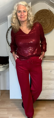 Ambika georgeanne bordeaux broek