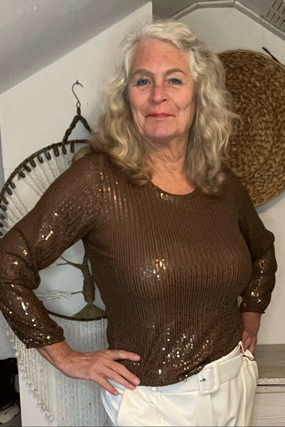 Ambika georgeanne top met strass steentje