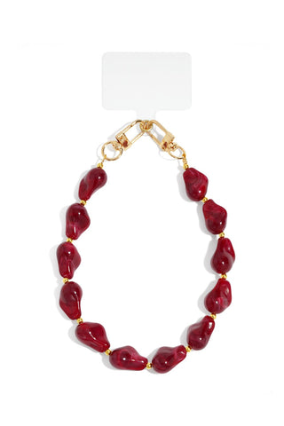 Telefoon snoer met acryl kralen